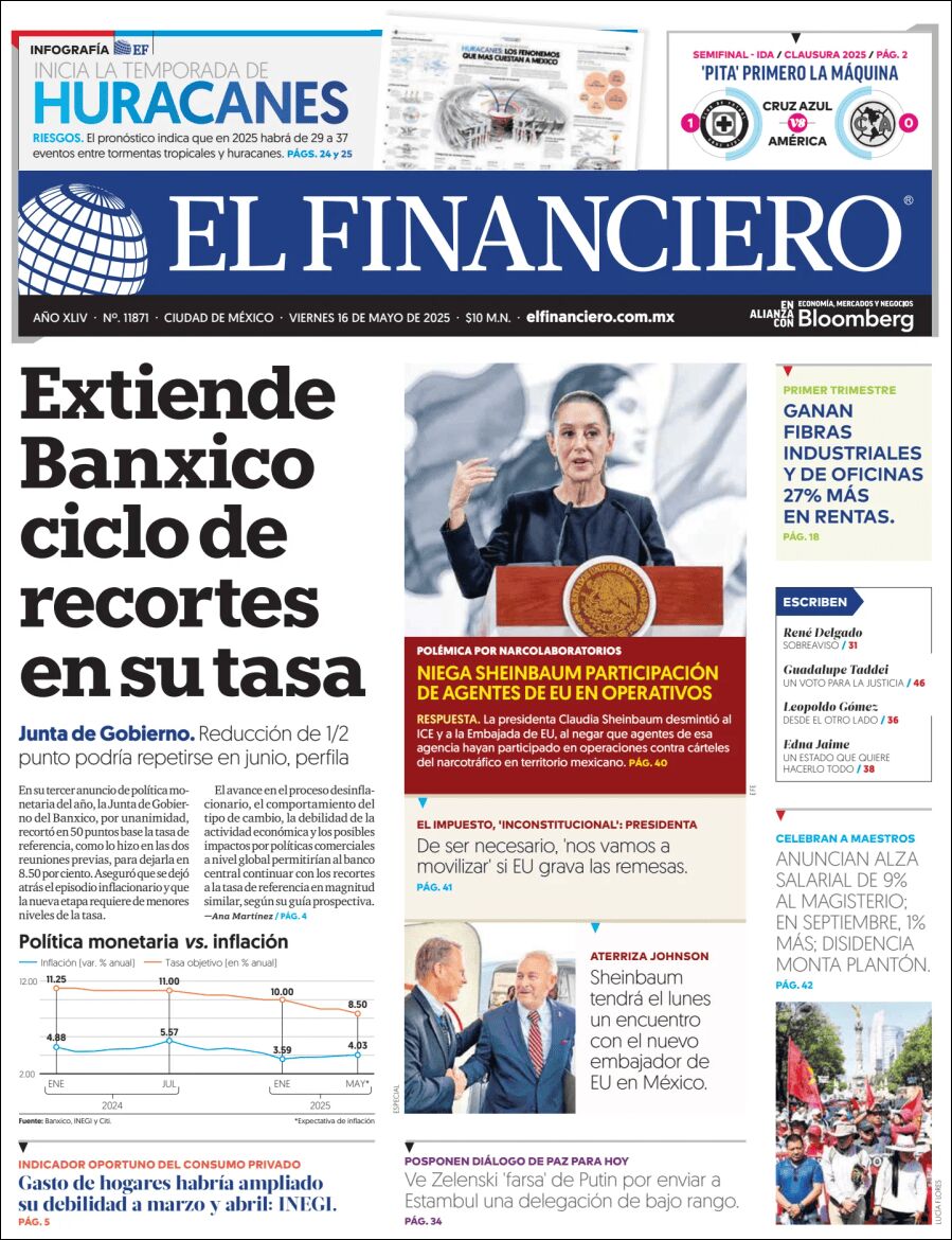 Media Panel - Developments and Systems | ESTACIÓN LANDON - Tapa del diario Financiero