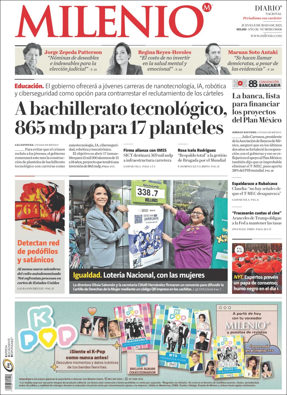 Media Panel - Developments and Systems | ESTACIÓN LANDON - Tapa del diario Milenio